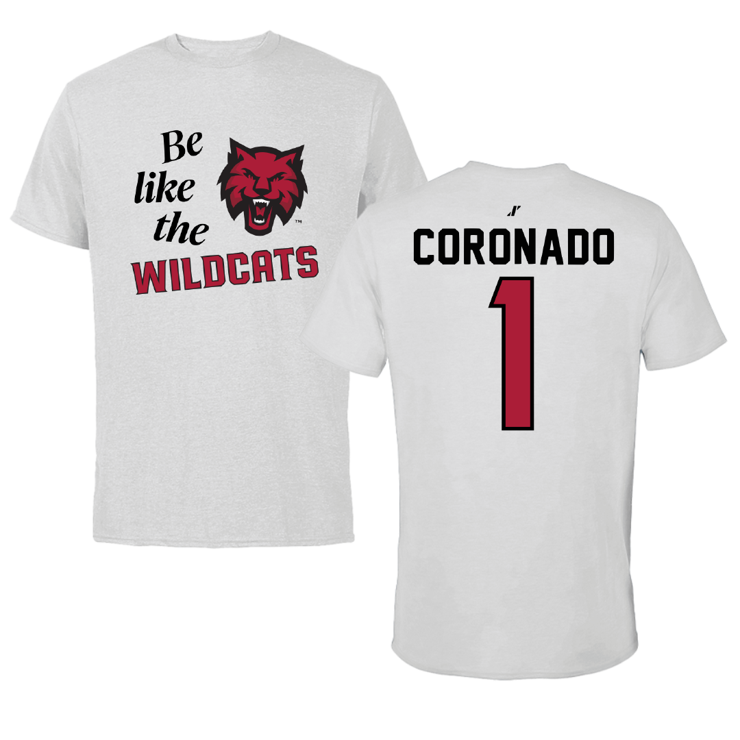 Central Washington University Basketball Light Gray Be Like Us Performance Tee - #1 Annalee Coronado