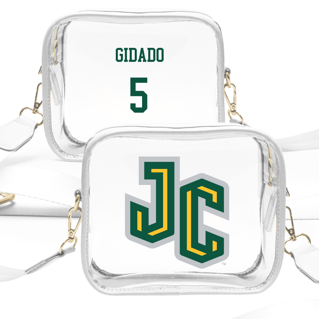 New Jersey City University Basketball (W) White Clear Stadium Bag - #5 Isabel Gidado