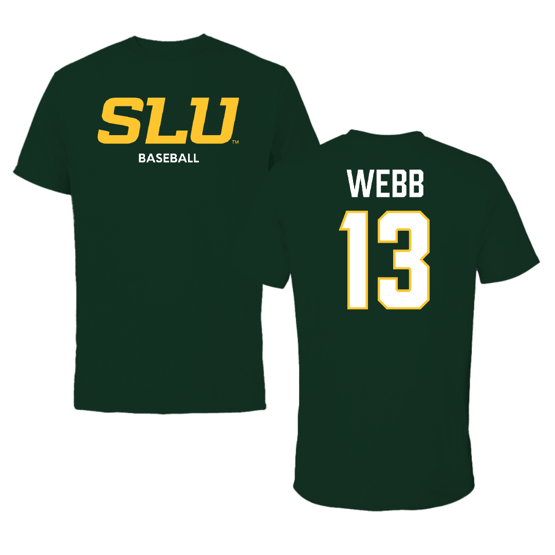 Southeastern Louisiana University Baseball Forest Green Performance Tee - #13 Truitt Webb