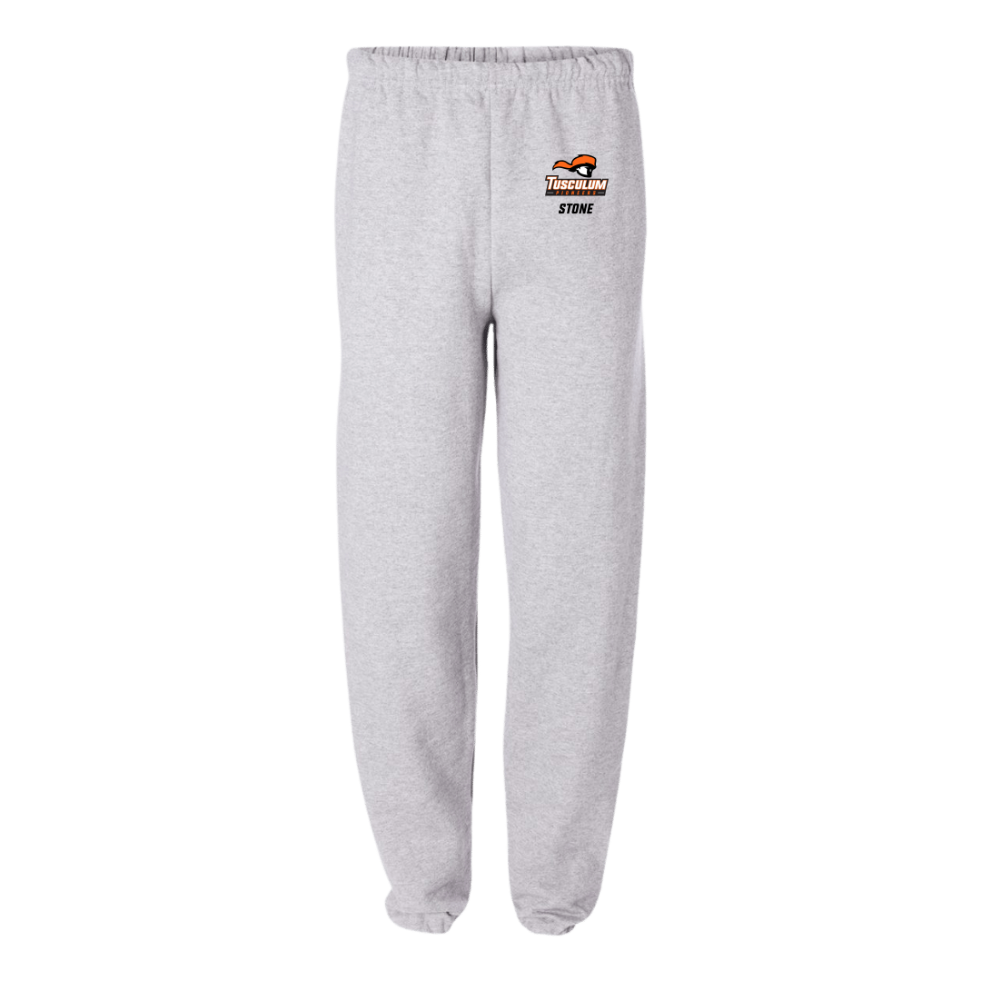 Tusculum University Soccer (W) Light Gray Sweatpants - #20 Gabby Stone