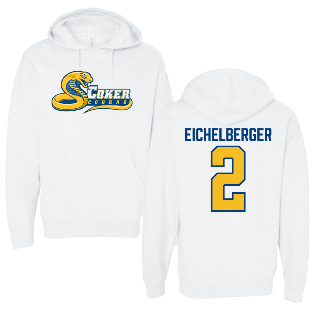 Coker University Acrobatics & Tumbling White Hoodie - #2 Anaya Eichelberger