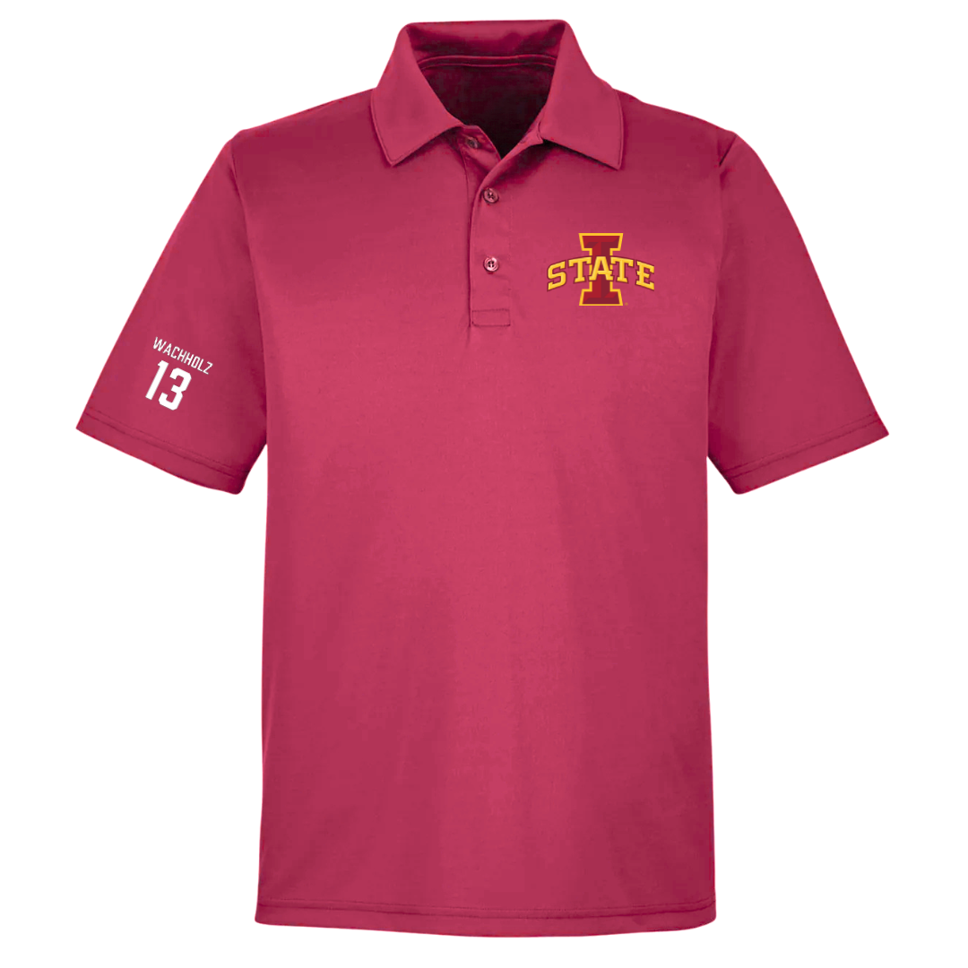 Iowa State University Volleyball (W) Cardinal Polo - #13 Lilly Wachholz