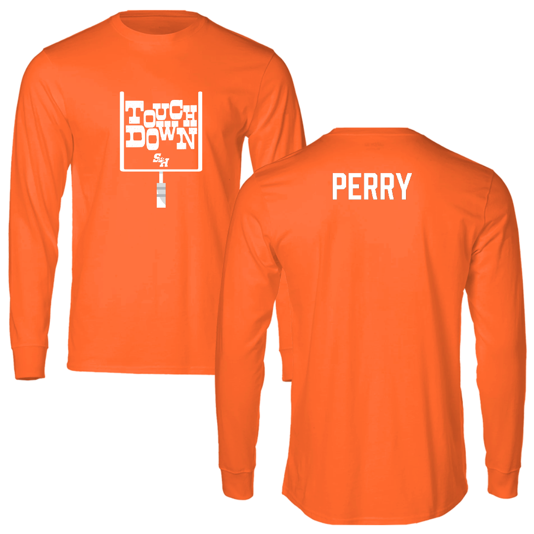 Sam Houston State University Football Orange Touchdown Performance Long Sleeve - Brock Perry