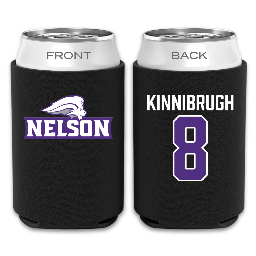 Nelson University Softball Black Can Cooler - #8 Brooke Kinnibrugh