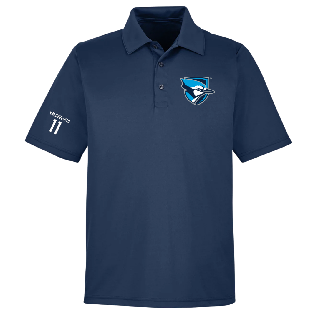Elmhurst University Lacrosse (W) Navy Polo - #11 Zoe Valdevenito