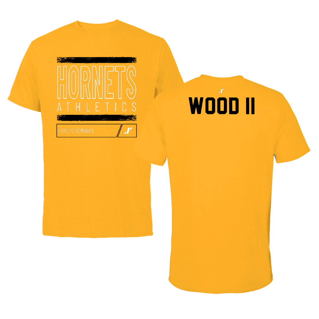 Alabama State University TF and XC Gold Dominate Tee - Kevin Wood II