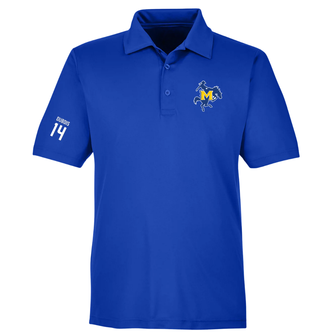 McNeese State University Soccer (W) Blue Polo - #14 Ava Dubois