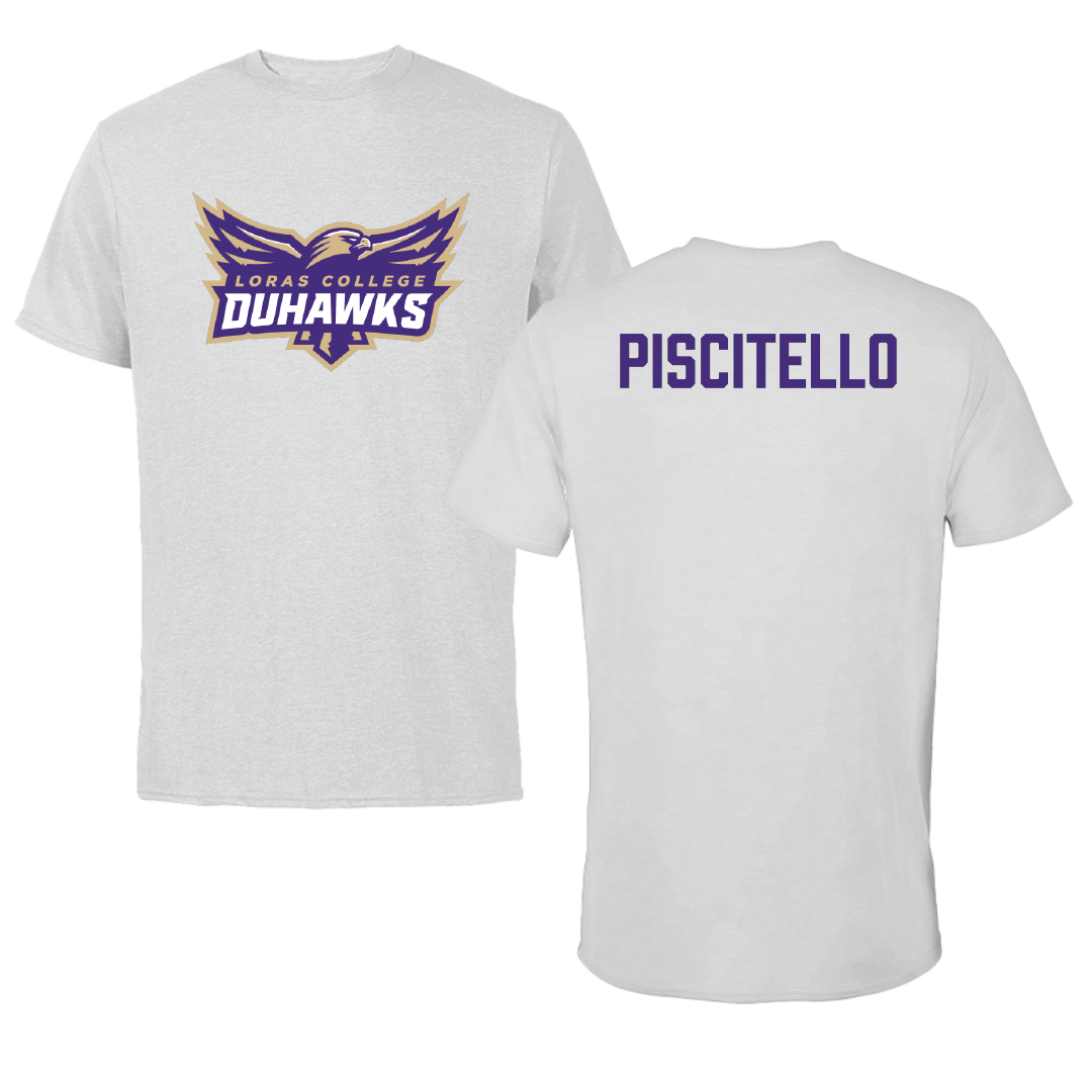 Loras College TF and XC Light Gray Performance Tee - Rosie Piscitello