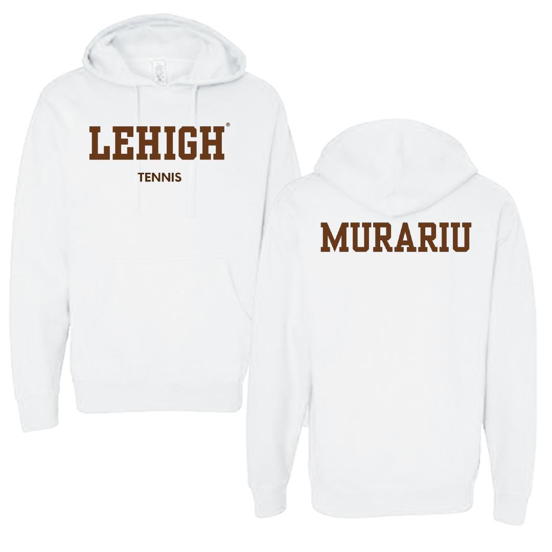 Lehigh University Tennis (M) White Hoodie - Jose Murariu