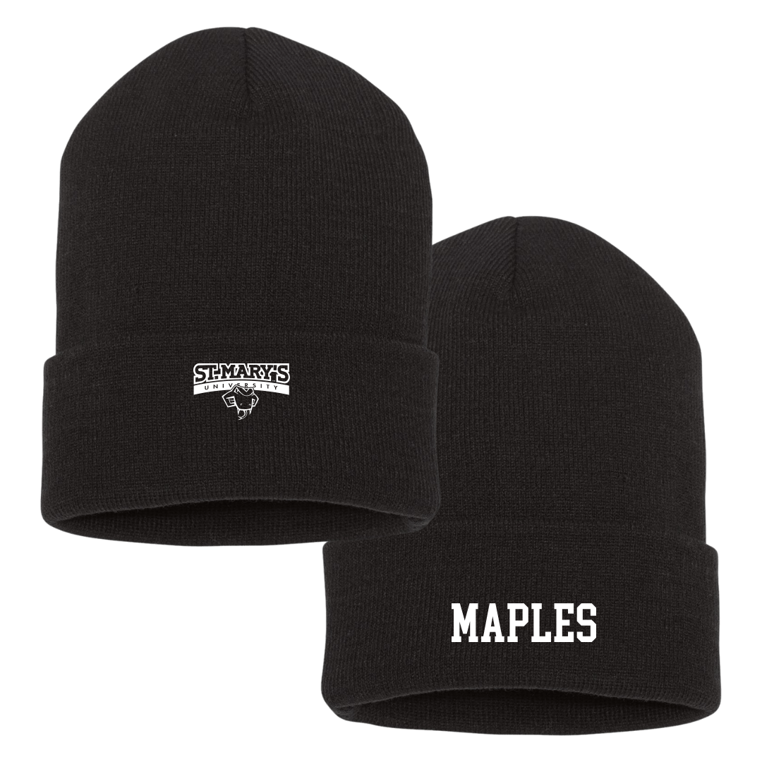 St. Mary's University (Texas) Baseball Black Beanie - #24 Derek Maples
