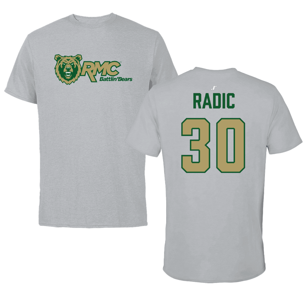 Rocky Mountain College Basketball (M) Sport Gray Tee - #30 Stefan Radic