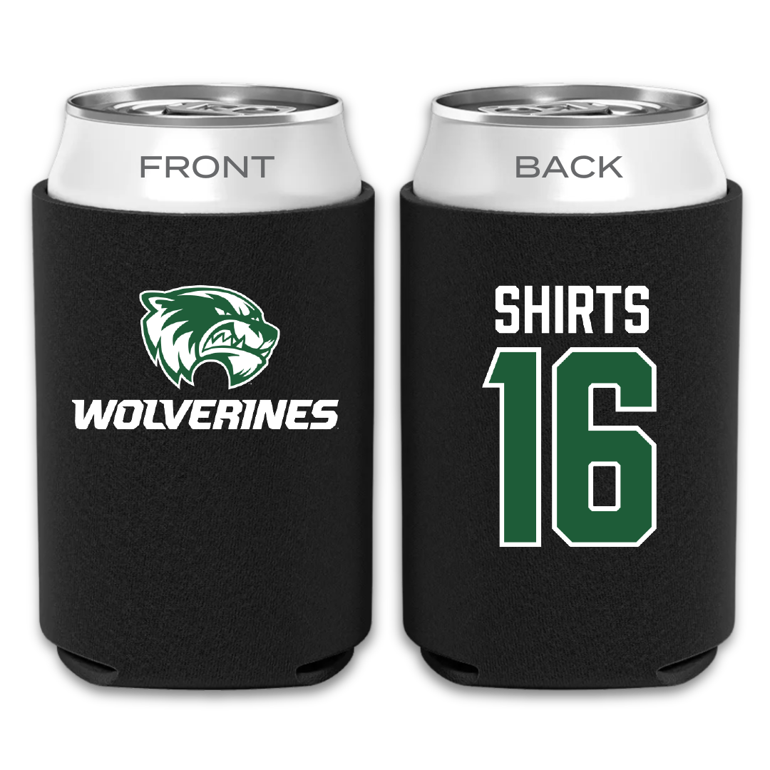 Utah Valley University Soccer Black Can Cooler - #16 Kate Shirts