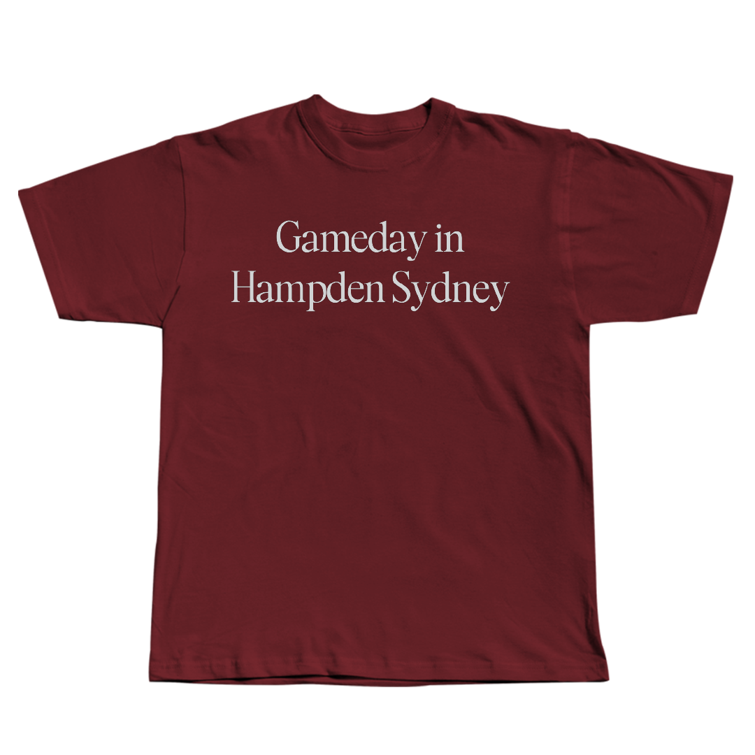 Hampden-Sydney College Lacrosse (M) Maroon Gameday Tee - #28 Michael Green