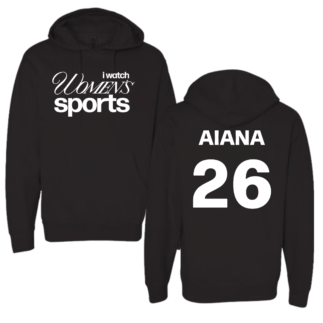 Jacksonville State University Volleyball Black WHM Hoodie - #26 Hana Aiana