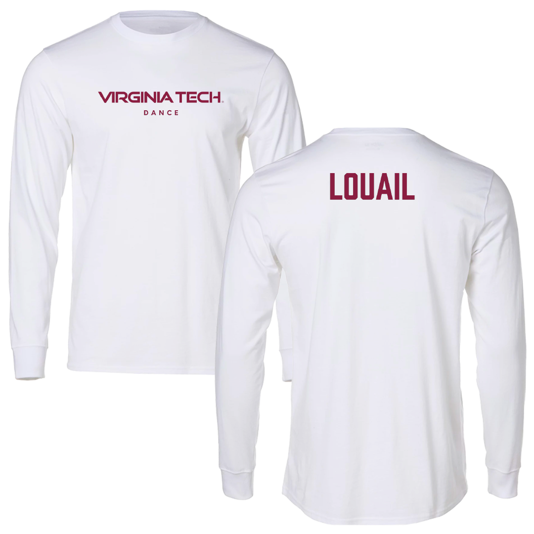 Virginia Tech Dance White Performance Long Sleeve - Maya Louail