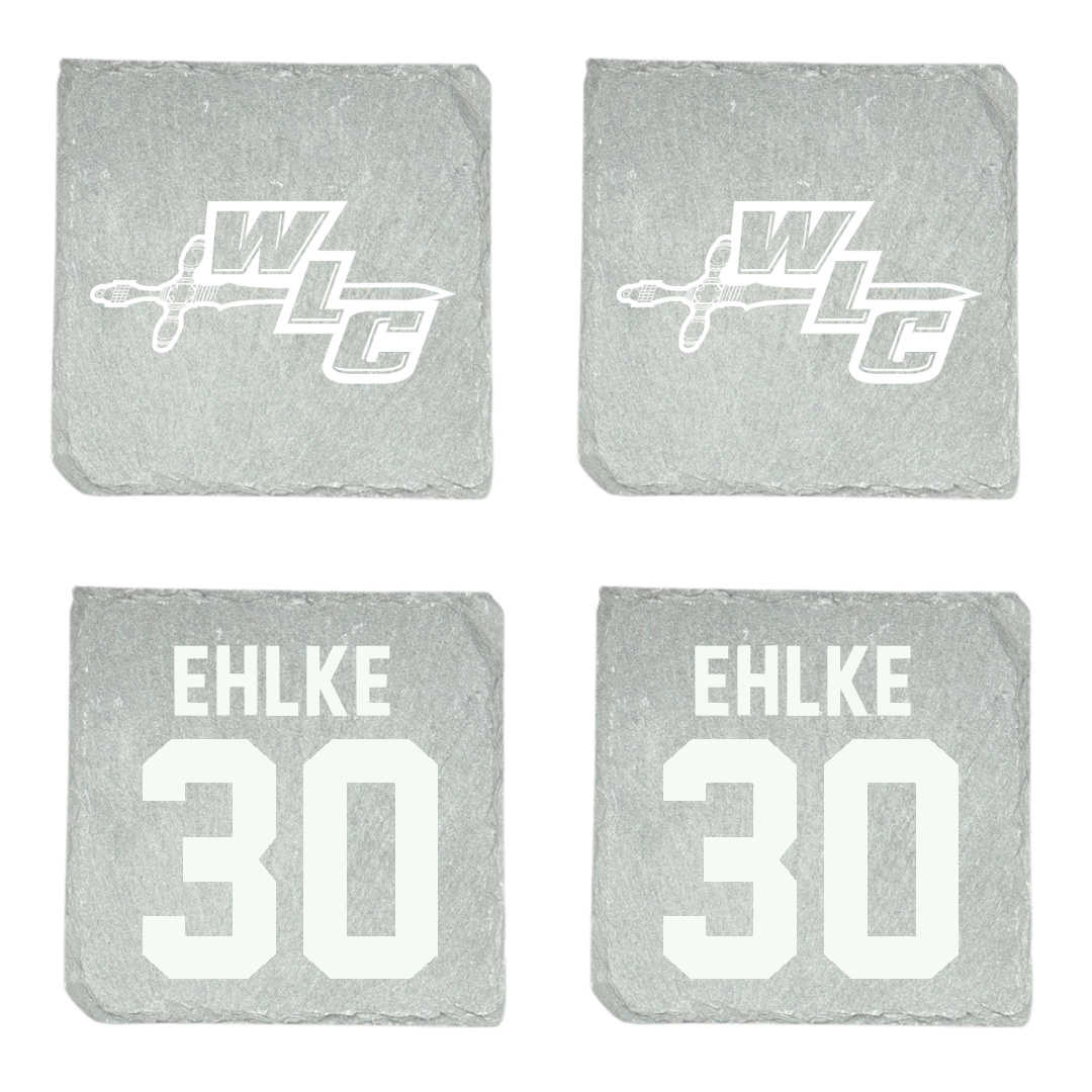 Wisconsin Lutheran College Football Stone Coaster (4 Pack)  - #30 Sam Ehlke
