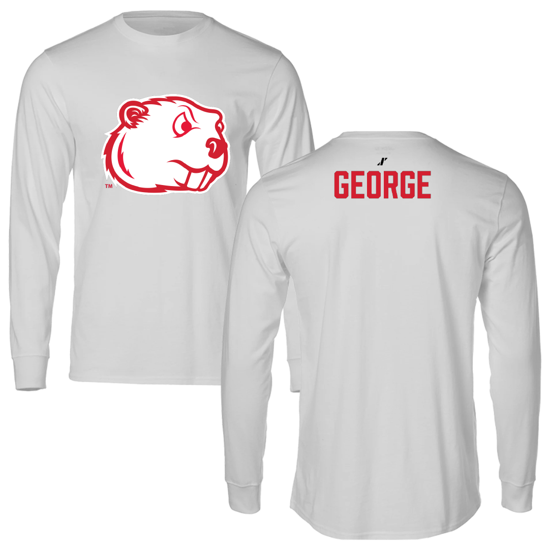 Minot State University Wrestling (M) Light Gray Performance Long Sleeve - Will George