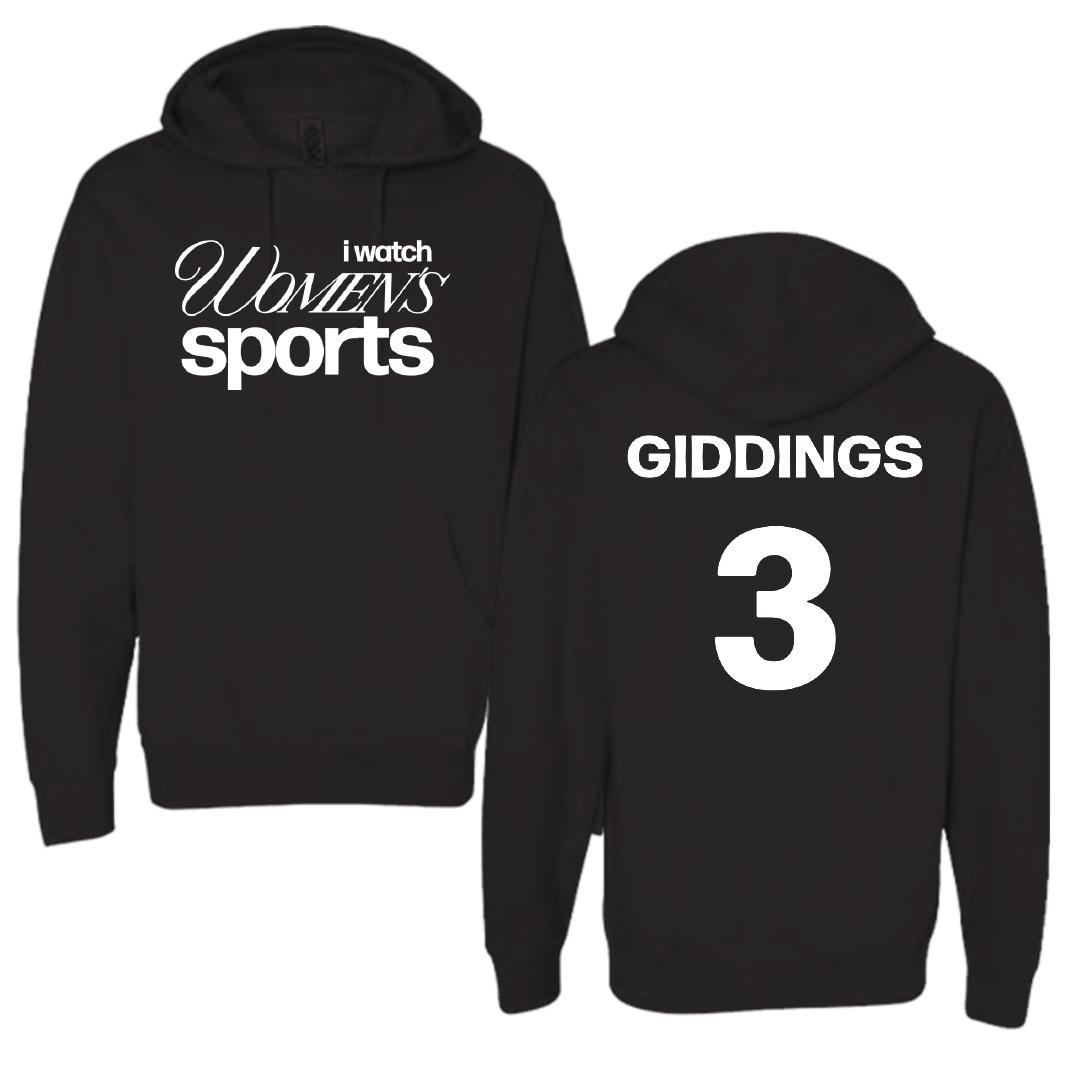 Oakland University Soccer (W) Black WHM Hoodie - #3 Bailey Giddings