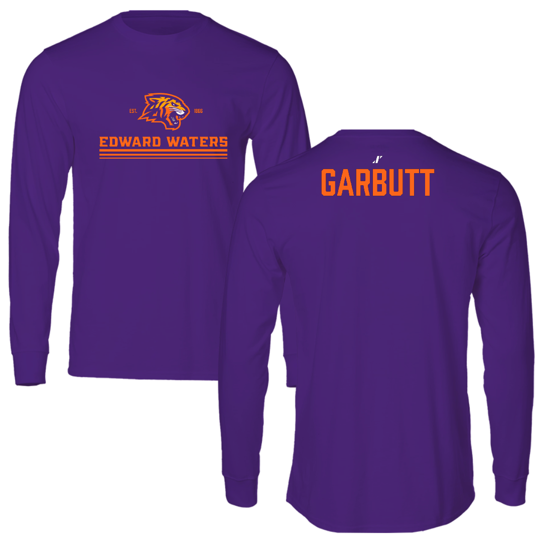 Edward Waters University Football Purple General Performance Long Sleeve - Jordan Garbutt