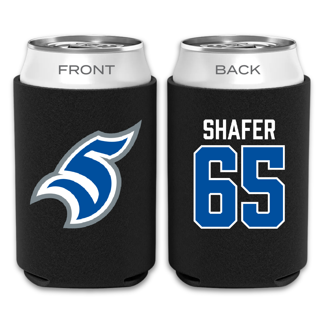Thomas More University Football Black Can Cooler - #65 Nic Shafer