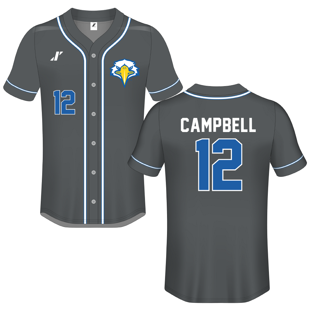 Morehead State University Gray Button-Down Jersey - #12 Taikibrea Campbell