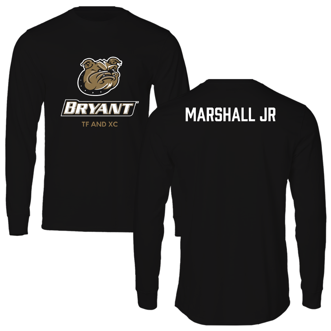 Bryant University TF and XC Black Performance Long Sleeve - Mike Marshall Jr