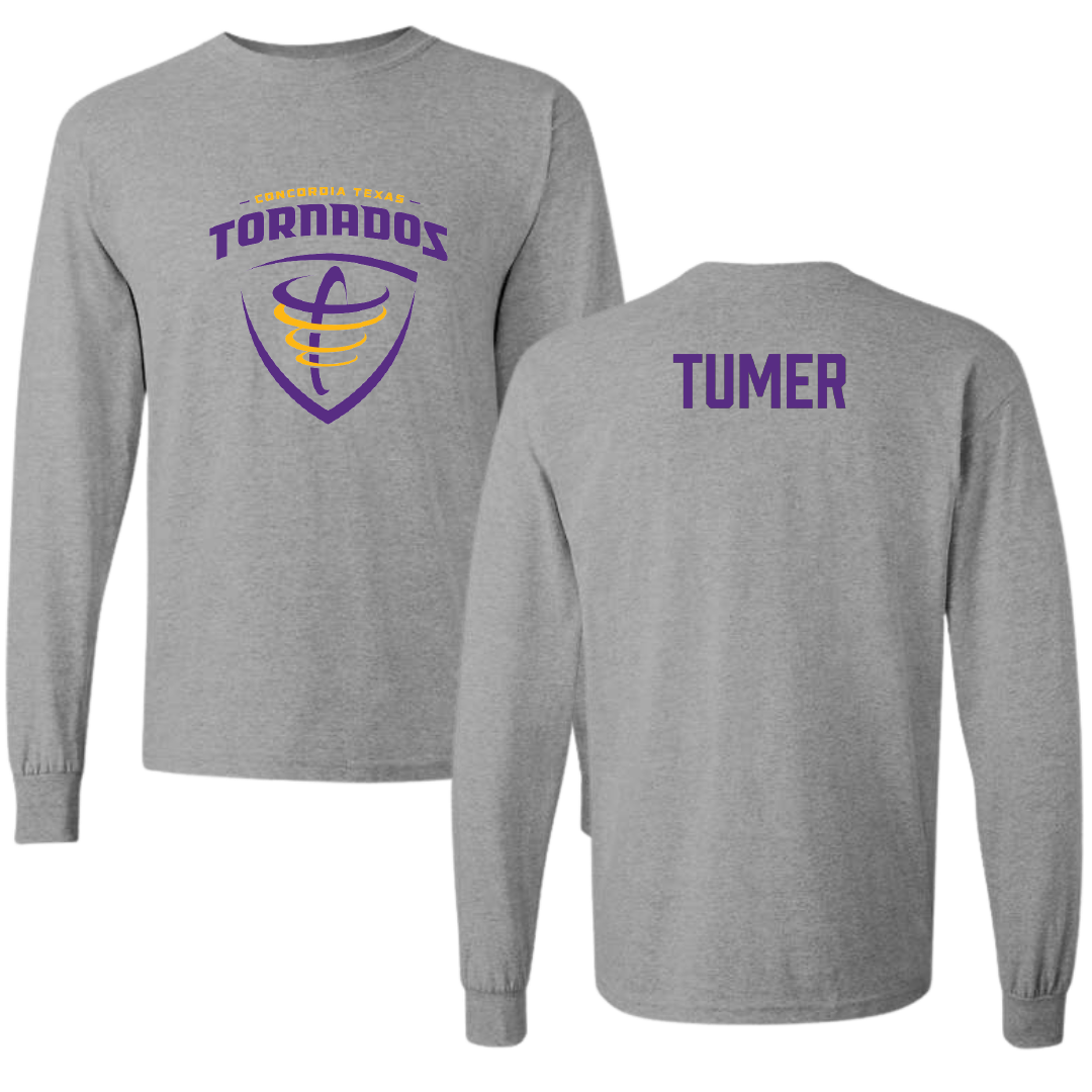 Concordia University (Texas) TF and XC Sport Gray Long Sleeve - Maya Tumer