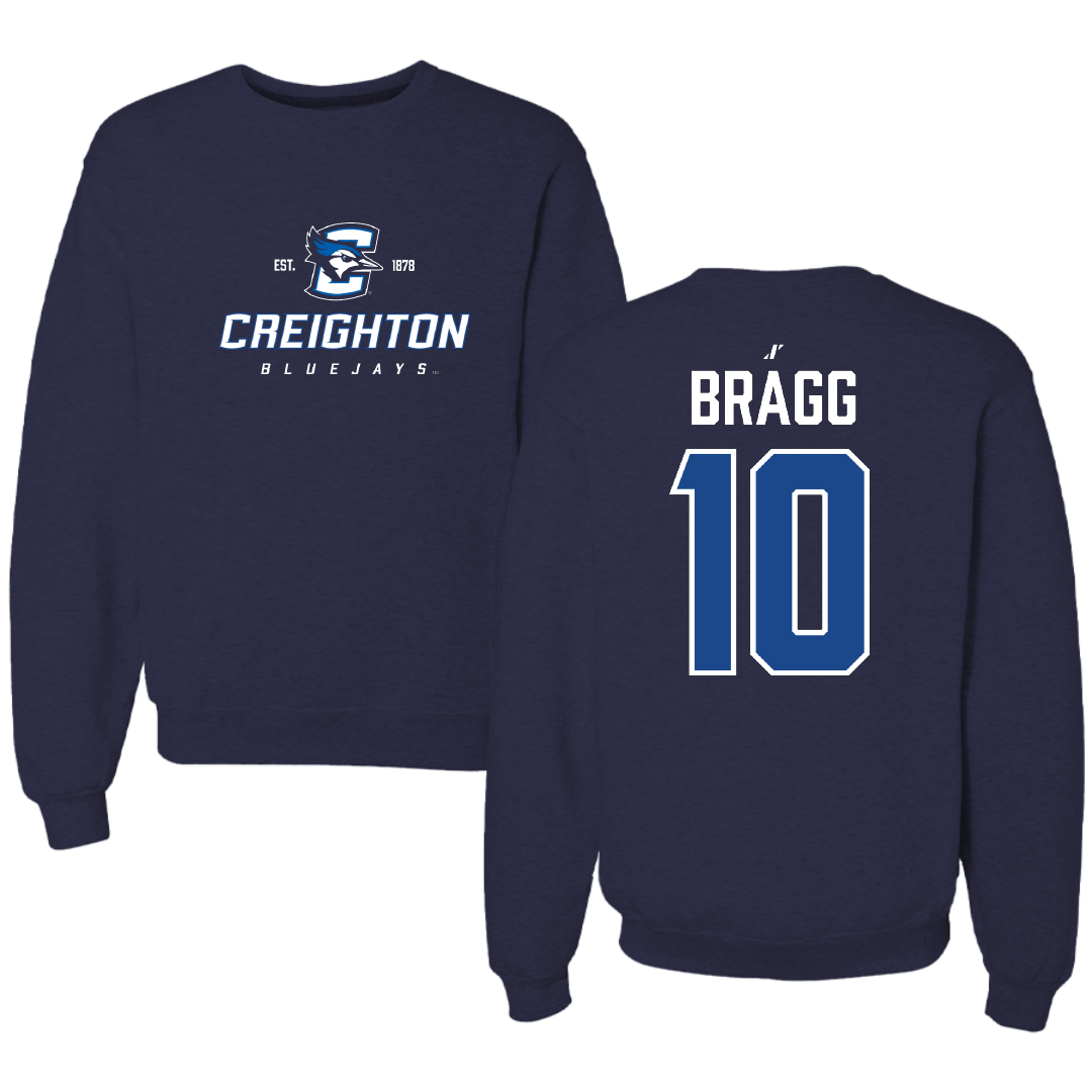 Creighton University Soccer Navy General Crewneck - #10 Anna Bragg
