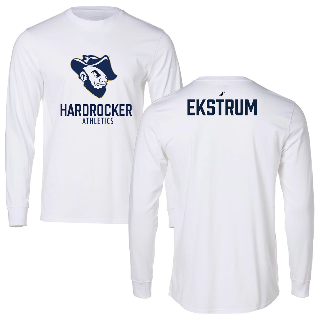 South Dakota Mines TF and XC White Performance Long Sleeve - Drew Ekstrum