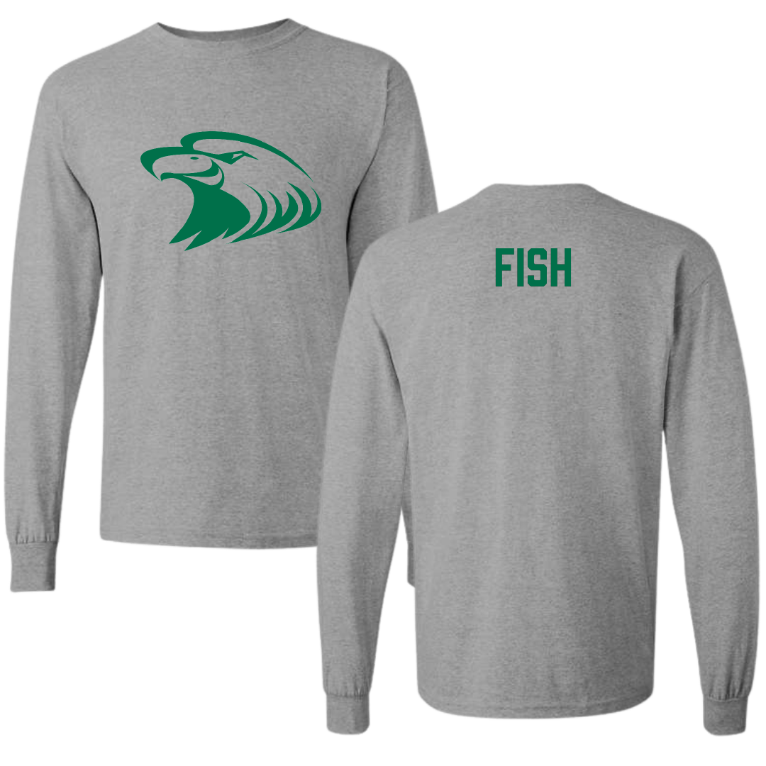 Central Methodist University Wrestling Sport Gray Long Sleeve - Keeleigh Fish