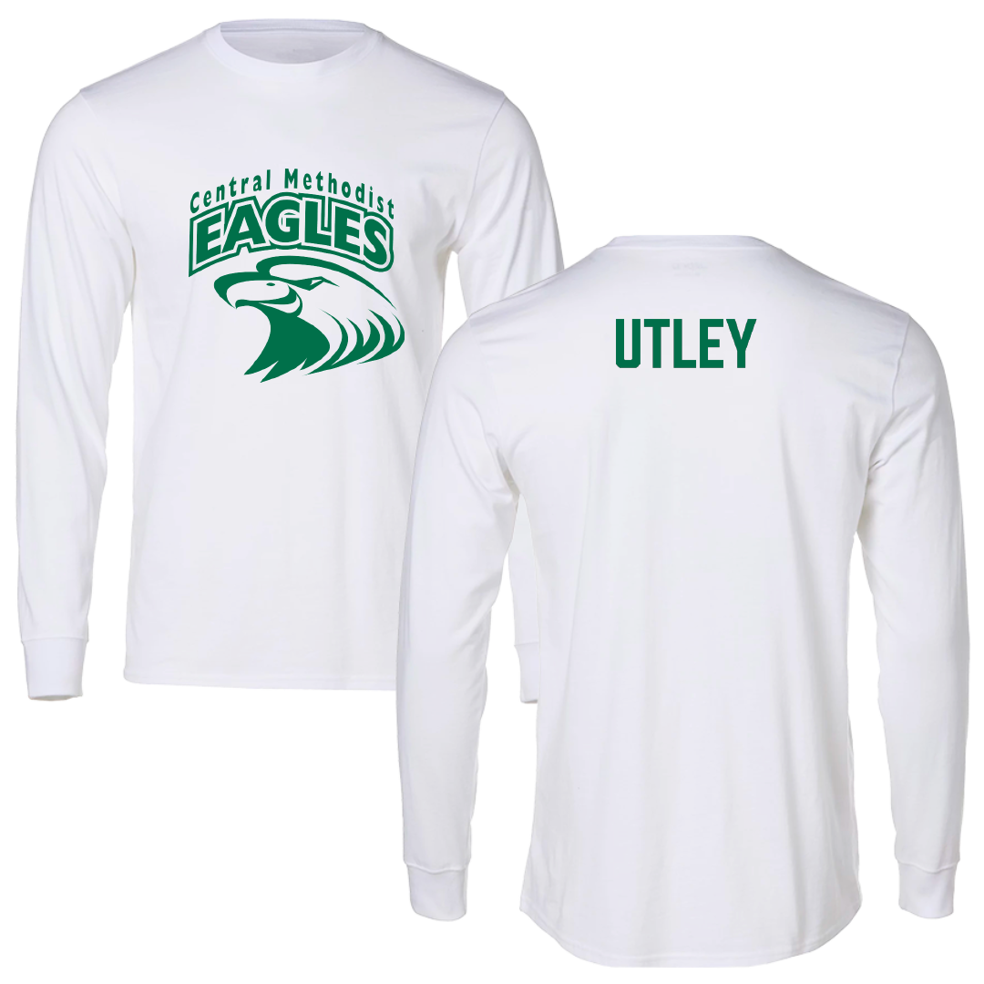 Central Methodist University TF and XC White Performance Long Sleeve - Sheridan Utley