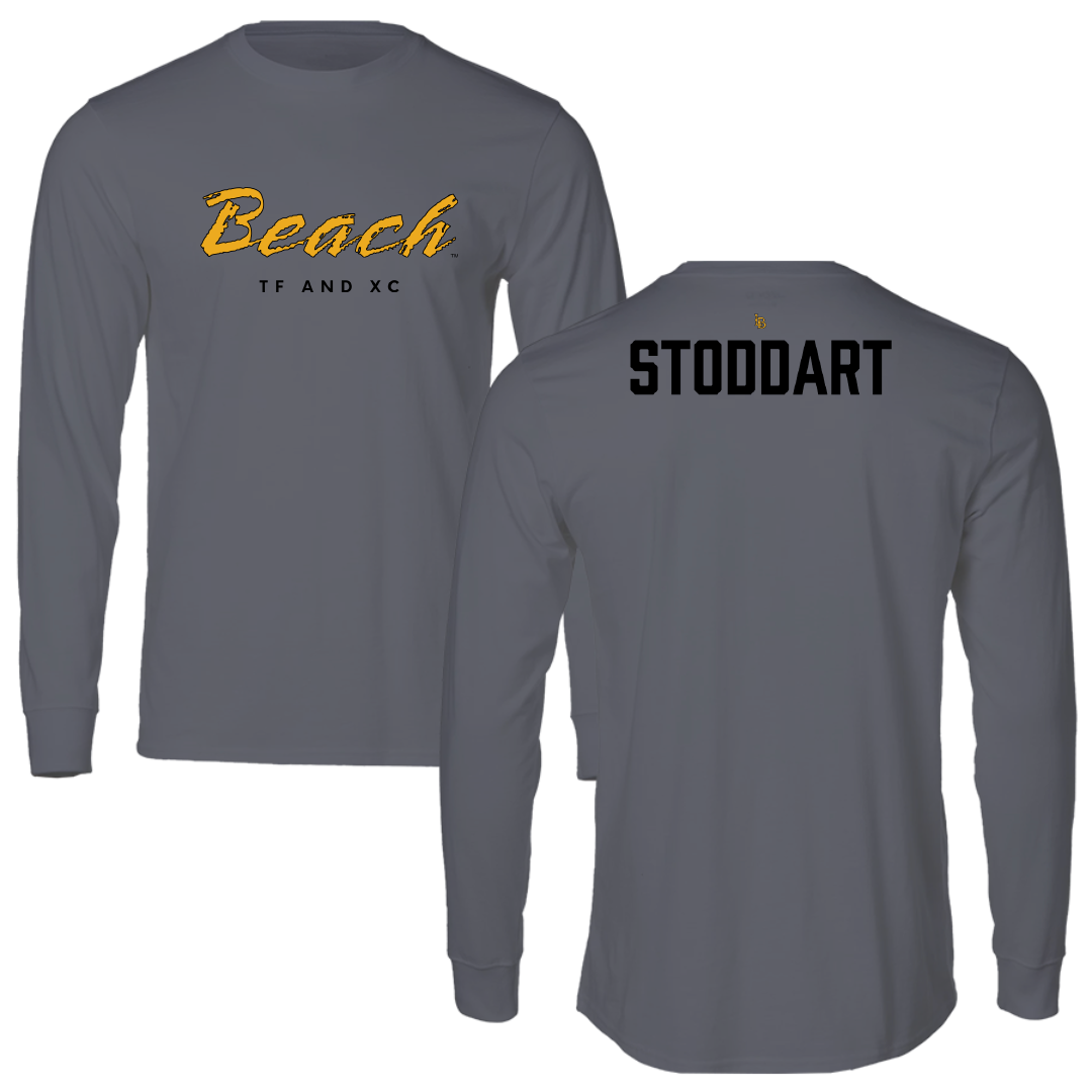 Long Beach State University TF and XC Gray Performance Long Sleeve - Grace Stoddart
