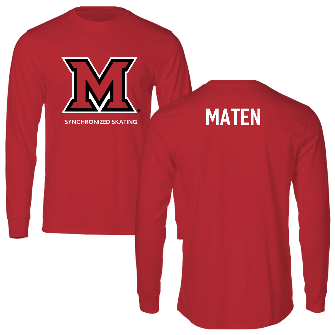 Miami University (Ohio) Synchronized Skating Red Performance Long Sleeve - Gillian Maten