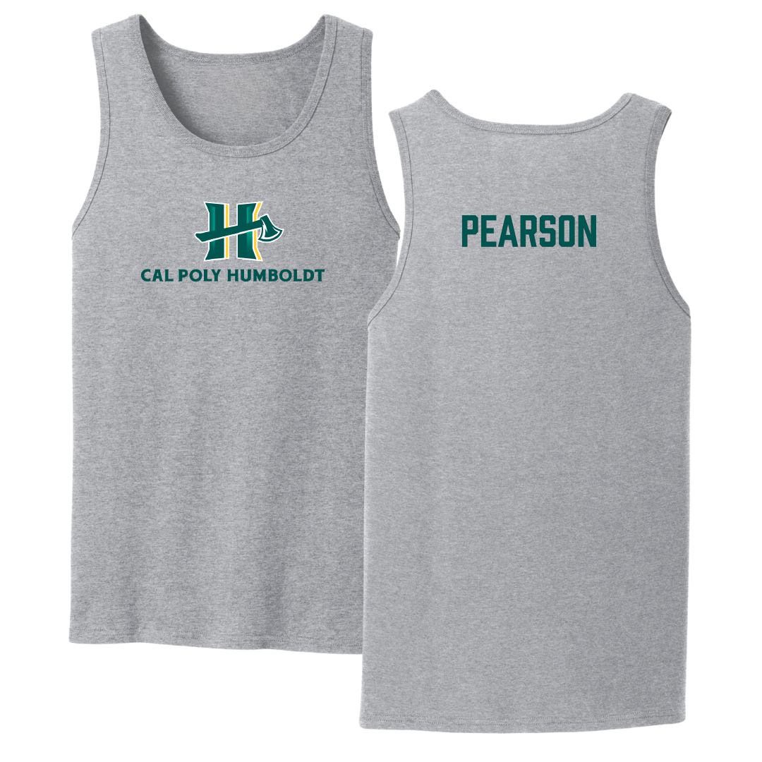 Cal Poly Humboldt TF and XC Sport Gray Tank Top - Bryce Pearson