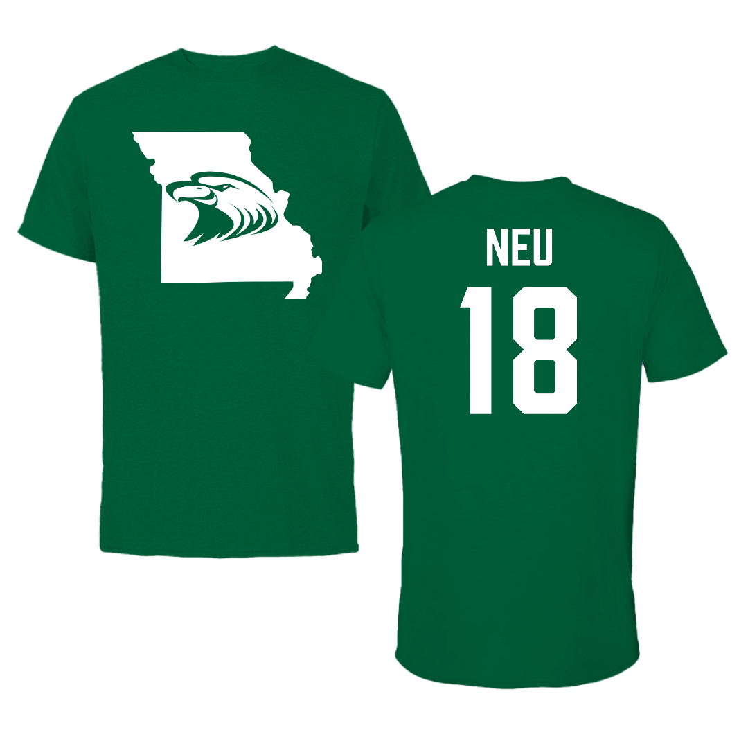 Central Methodist University Soccer Green State Tee - #18 Connor Neu