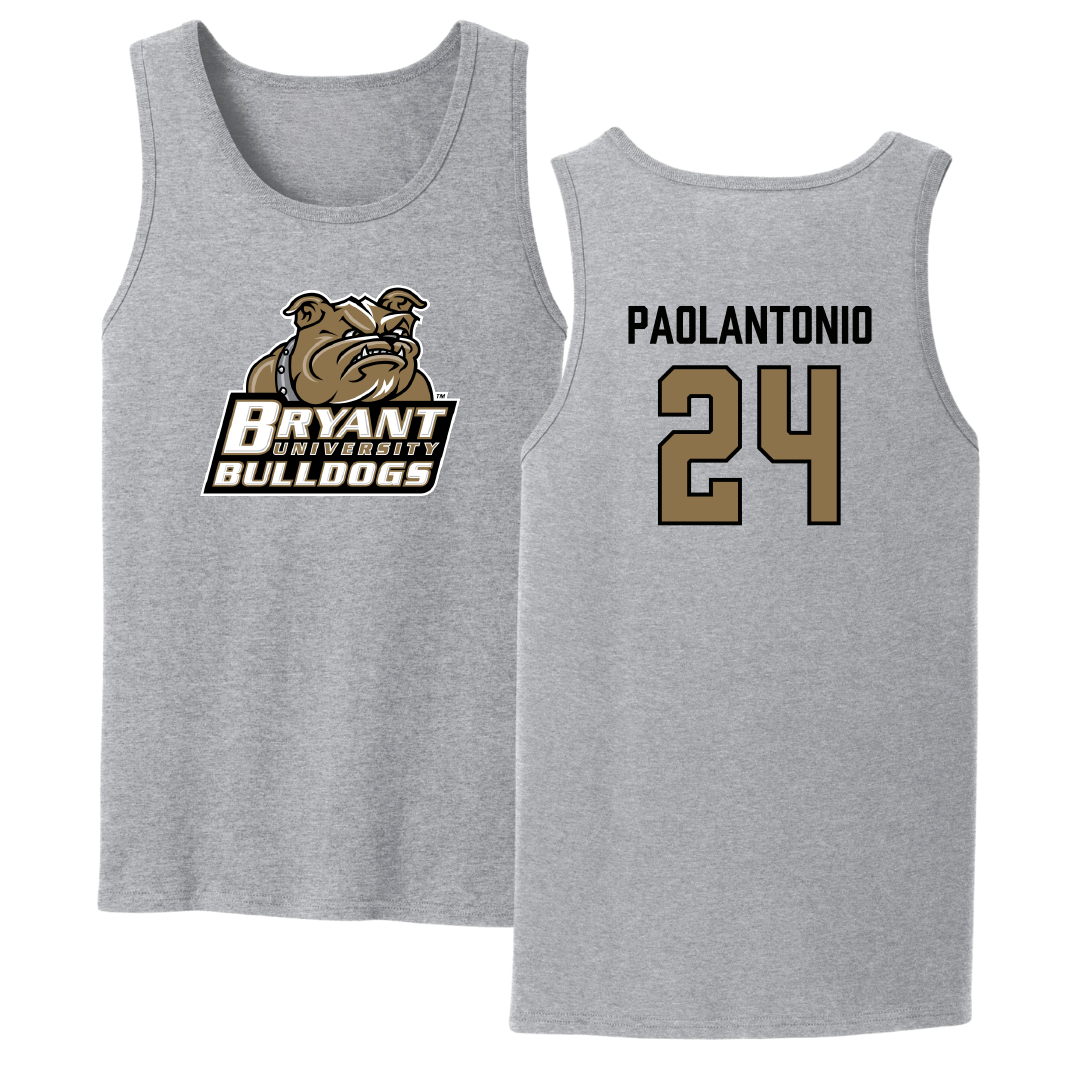 Bryant University Softball Sport Gray Tank Top - #24 Caroline Paolantonio