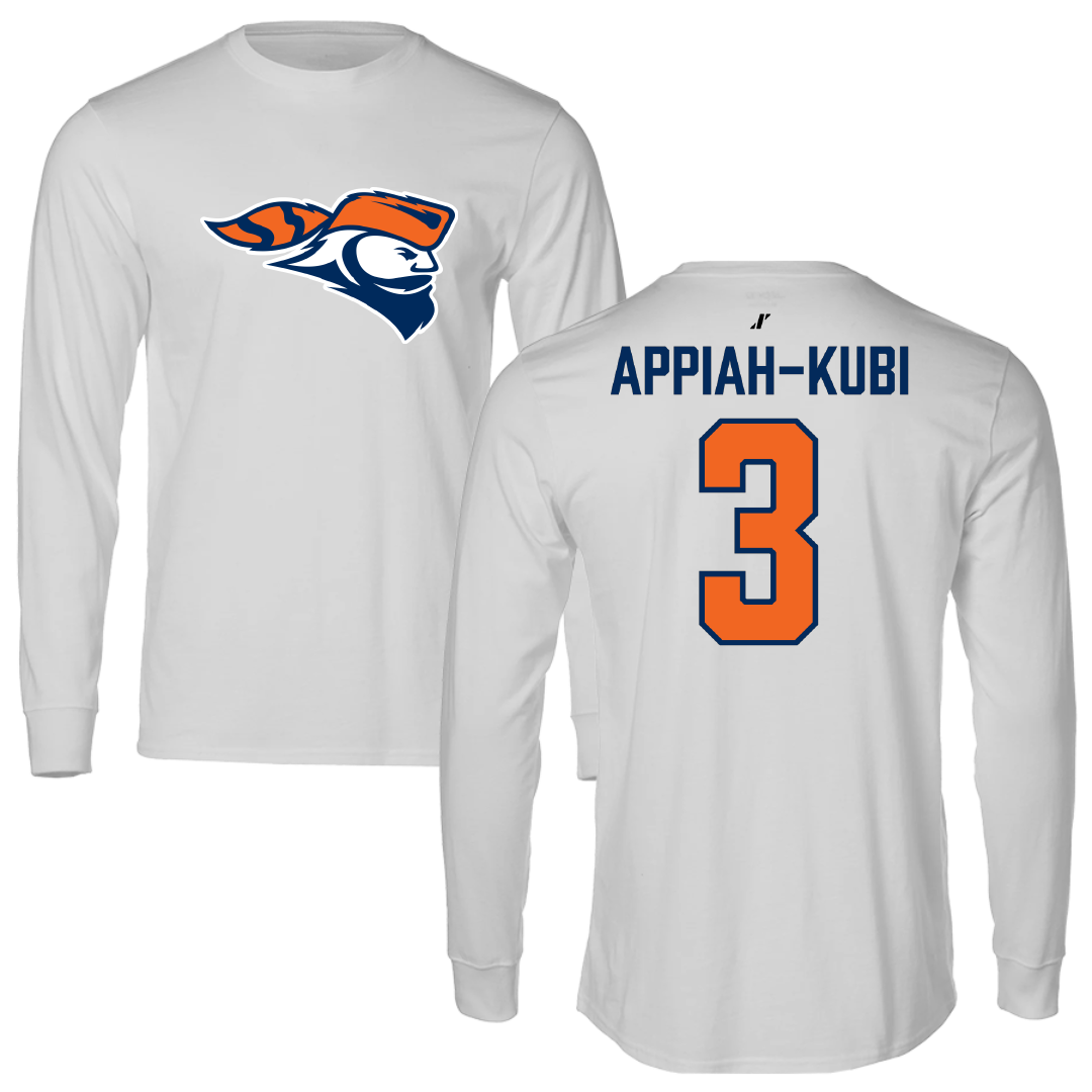 Carroll University Football Light Gray Performance Long Sleeve - #3 Aaron Appiah-Kubi