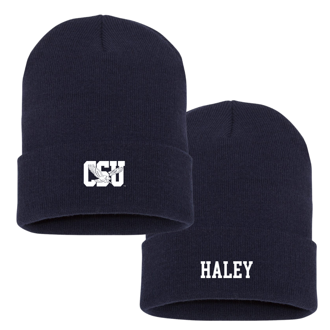 Coppin State University Softball Navy Beanie - #4 Aniyah Haley