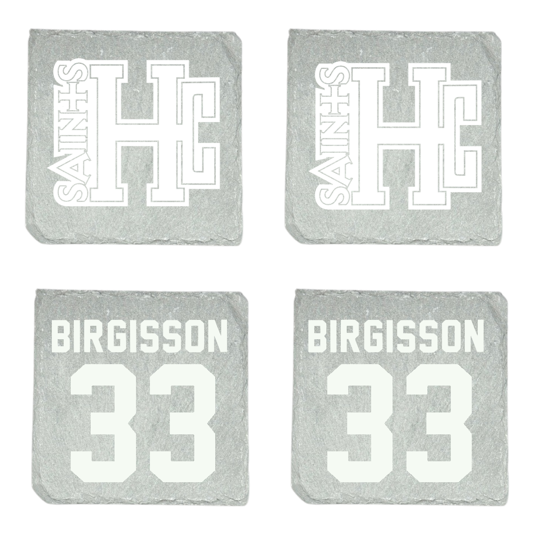 Holy Cross College Basketball (M) Stone Coaster (4 Pack)  - #33 Karl Birgisson