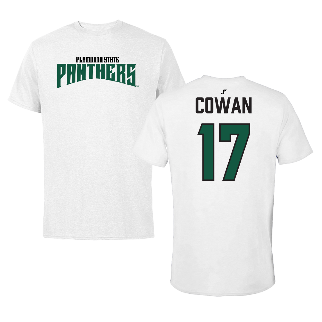 Plymouth State University Soccer (M) White Classic Tee - #17 Colby Cowan