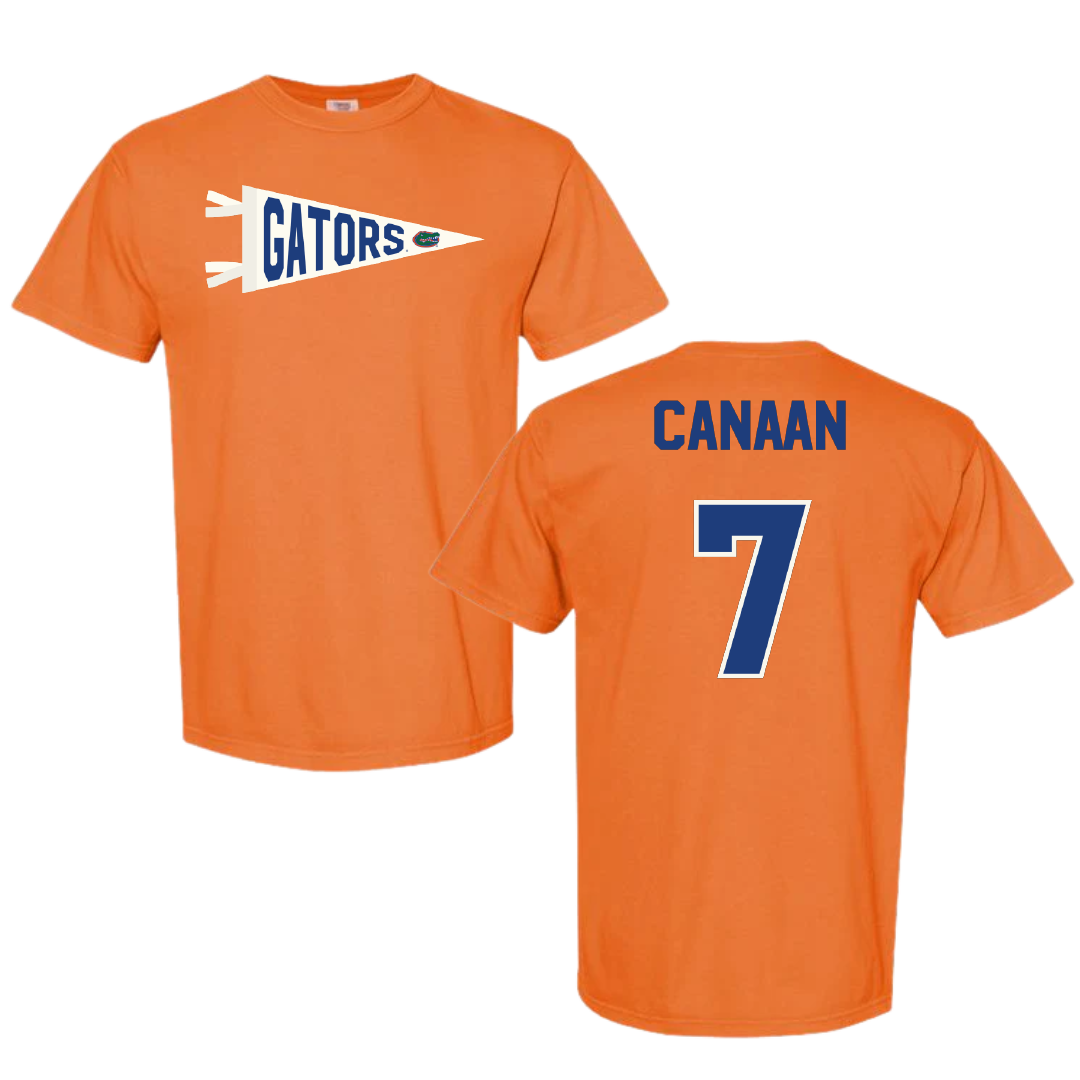 University of Florida Volleyball Orange Pennant Comfort Colors Tee - #7 Emily Canaan