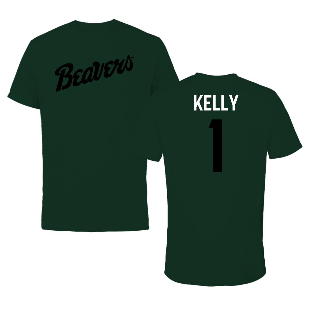 Bemidji State University Football Green Performance Tee - #1 Imarion Kelly