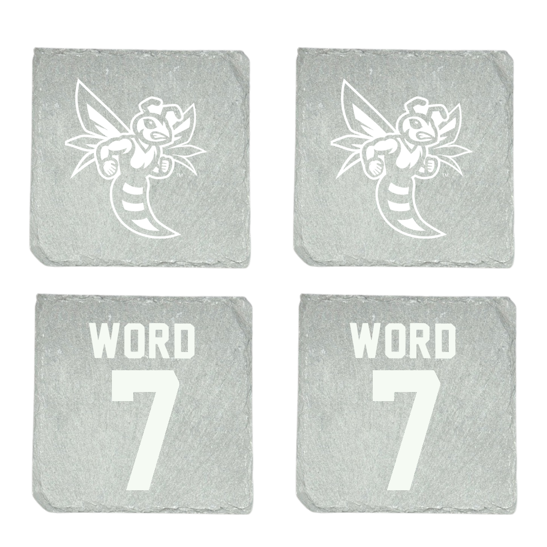Emory & Henry College Baseball Stone Coaster (4 Pack)  - #7 Hunter Word