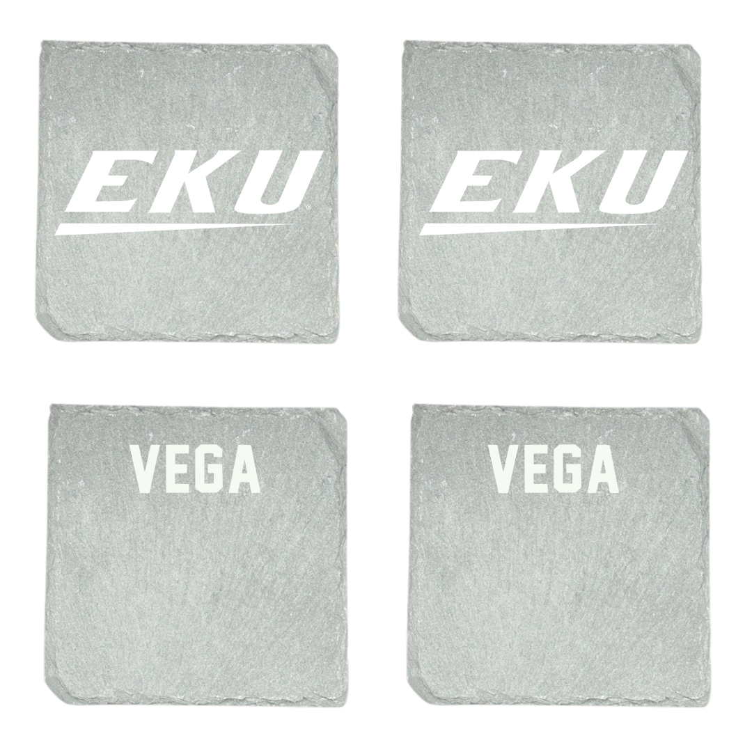 Eastern Kentucky University TF and XC Stone Coaster (4 Pack)  - German Vega