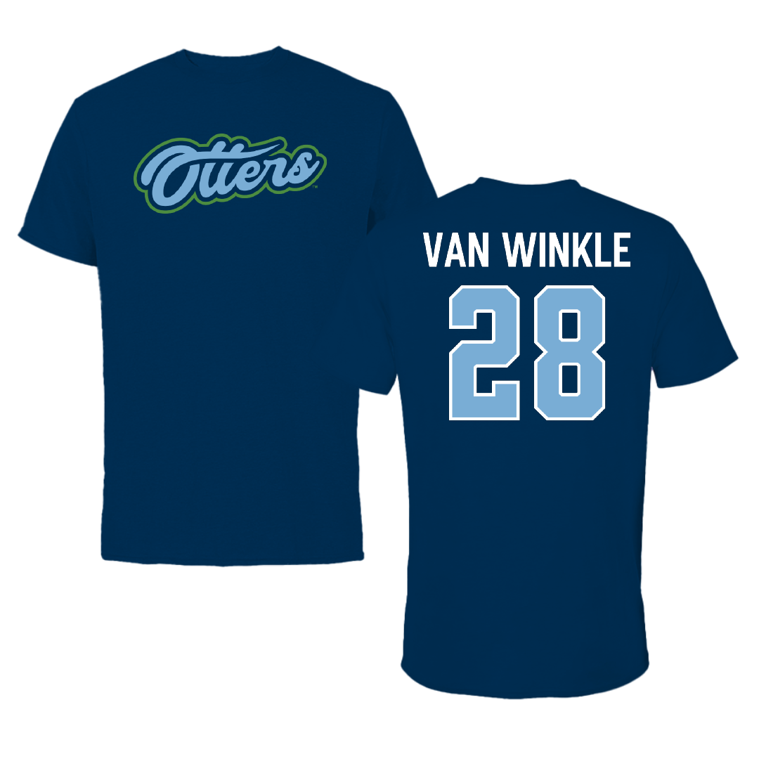Cal State Monterey Bay Soccer Navy Tee - #28 Chloe Van Winkle