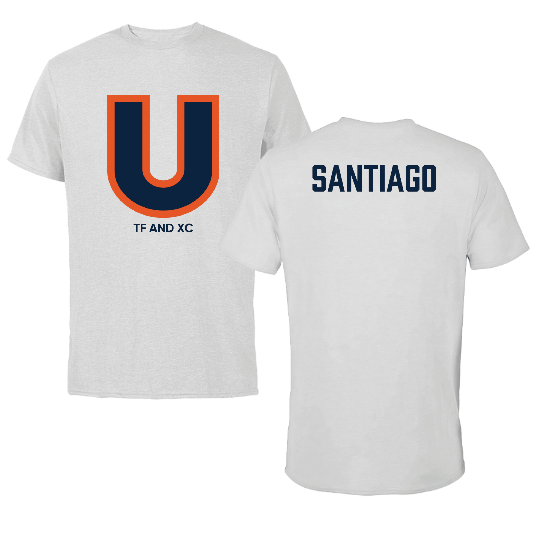 Utica University TF and XC Light Gray Performance Tee - Joseph Santiago