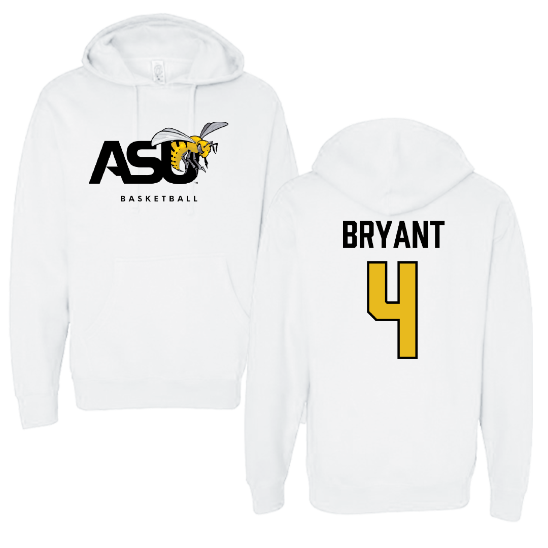 Alabama State University Basketball White ASU Hoodie - #4 Kaitlyn Bryant