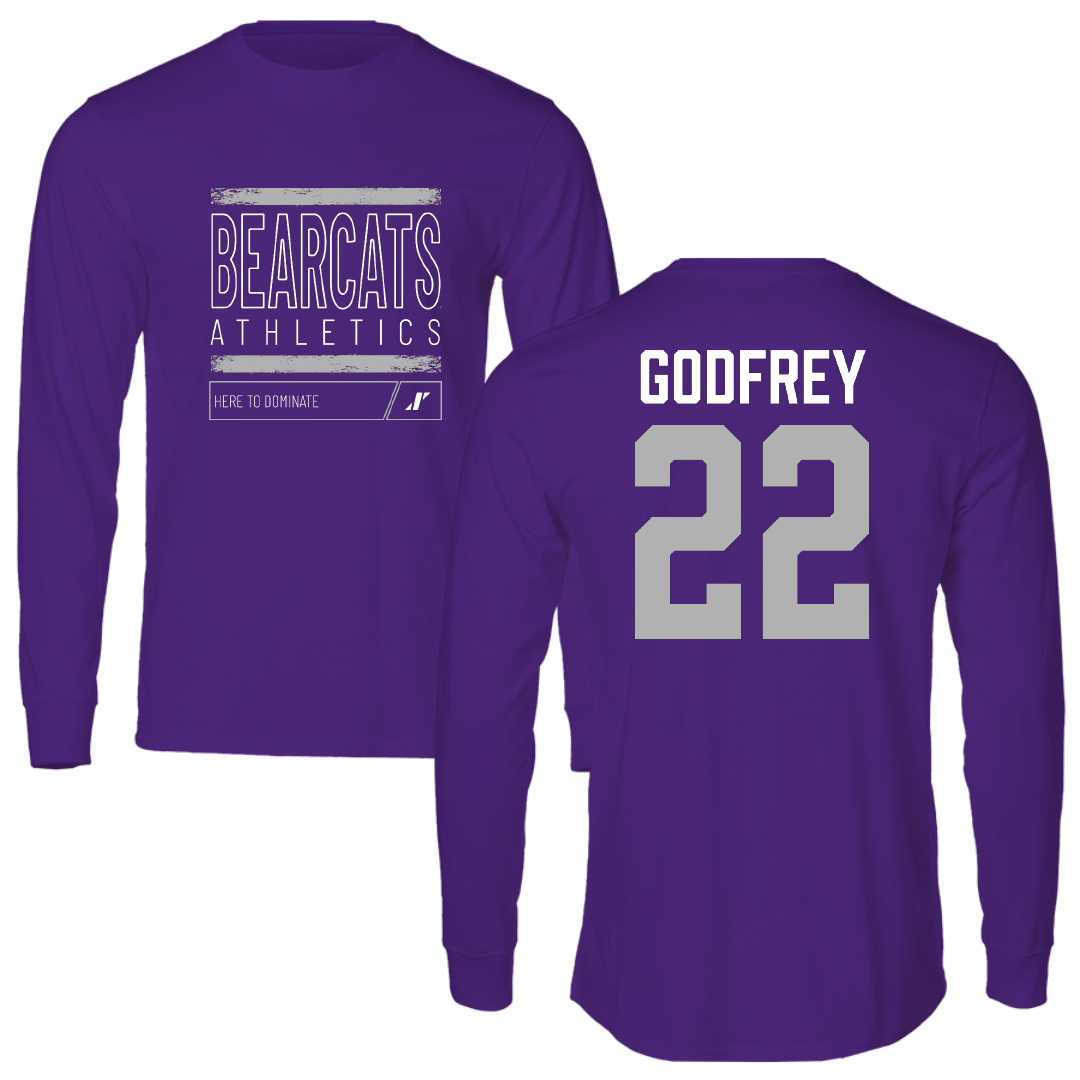 Southwest Baptist University Softball Purple Dominate Performance Long Sleeve - #22 Graccee Godfrey