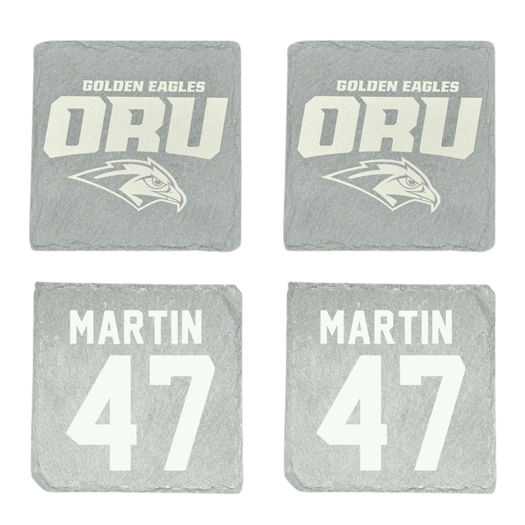 Oral Roberts University Baseball Stone Coaster (4 Pack)  - #47 Trent Martin