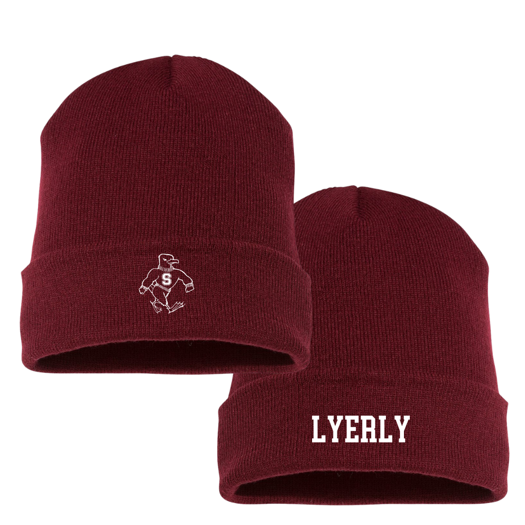 Salisbury University Football Maroon Beanie - #21 Dylan Lyerly